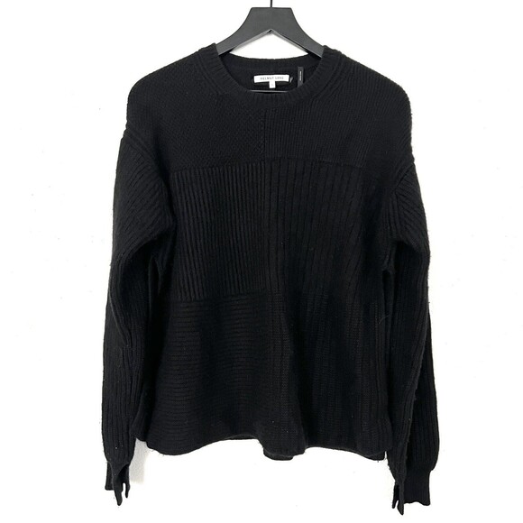 Helmut Lang Womens Wool Cashmere Yak Sweater Size Small Black - Picture 1 of 8